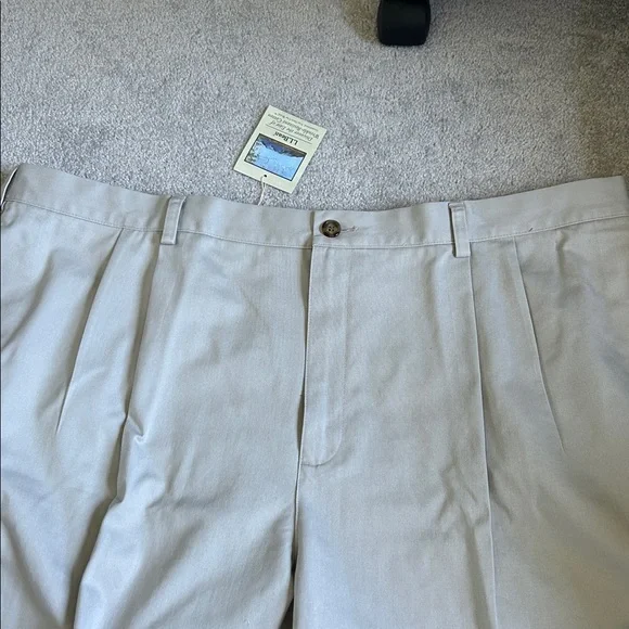 🔥🆕🔥L.L. Bean Men's Wrinkle-Free Chinos, Natural Fit, Hidden Pleated - Picture 8 of 9